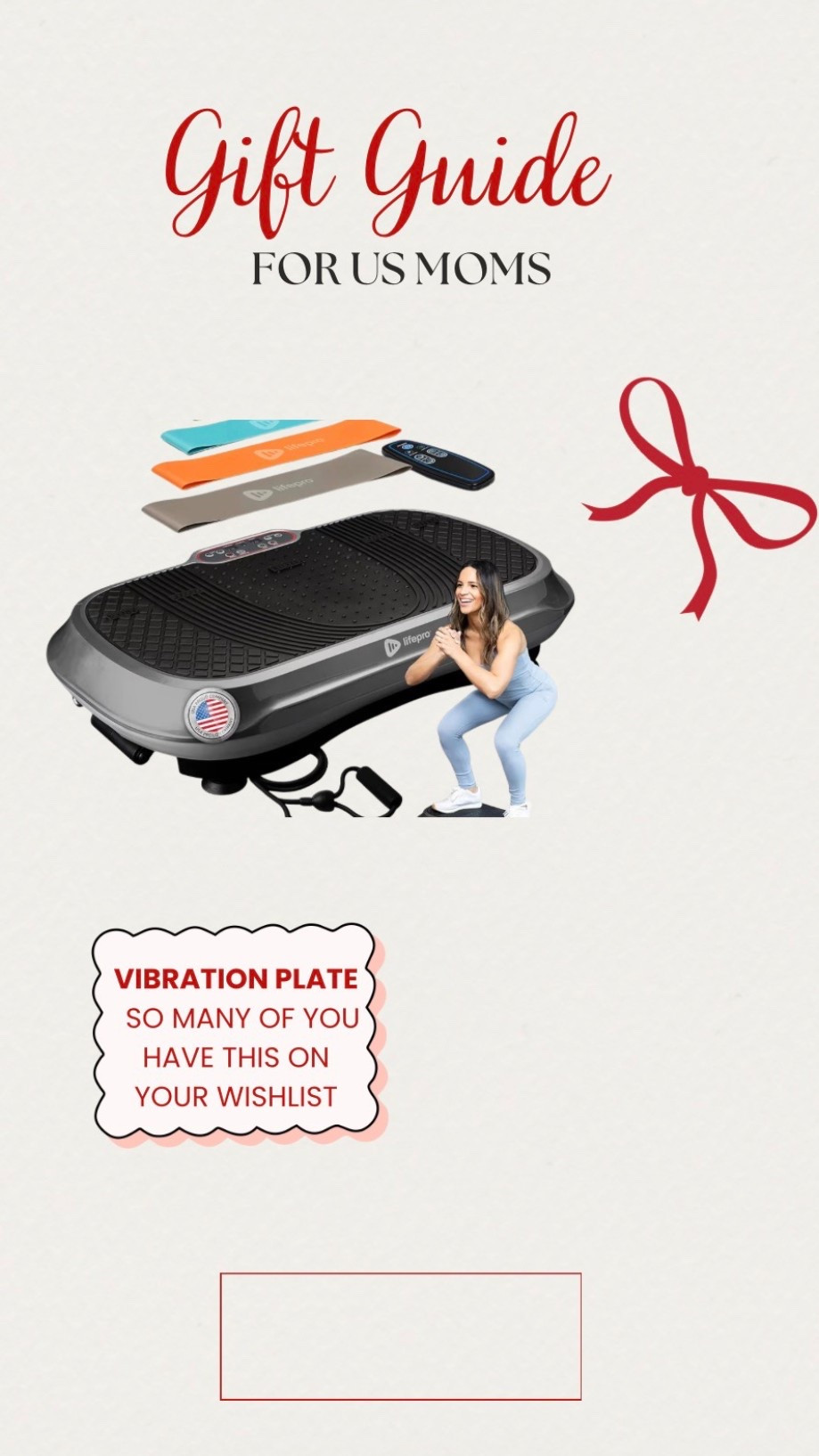 Gift guide for moms
Vibration plate


#LTKHoliday #LTKmomlife #LTKGiftGuide