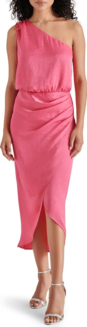 Steve Madden Adele One-Shoulder Satin Maxi Dress | Nordstrom | Nordstrom