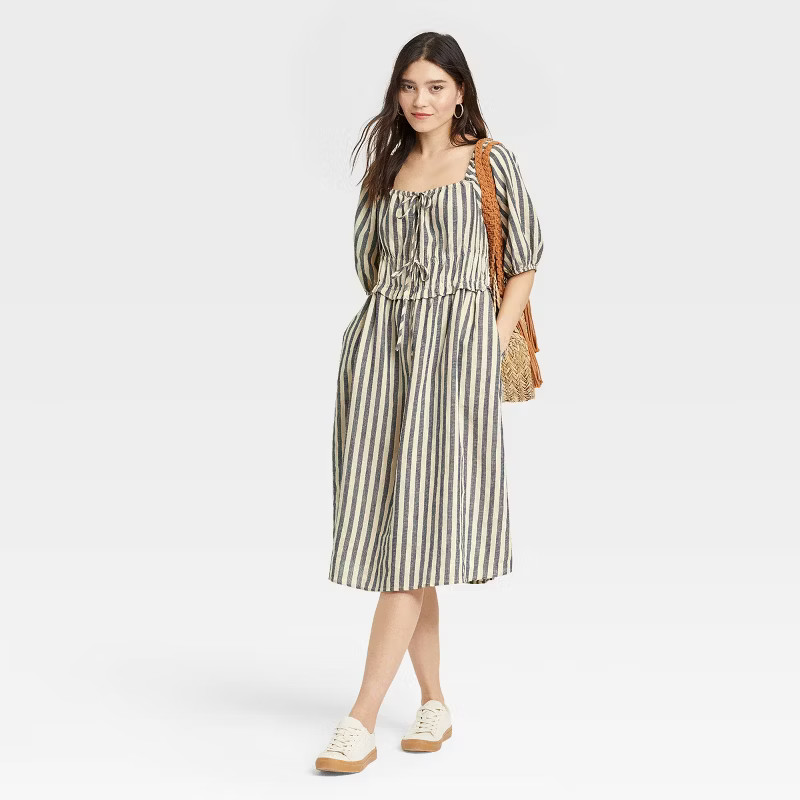 Women's Puff Short Sleeve Dress - Universal Thread™ | Target