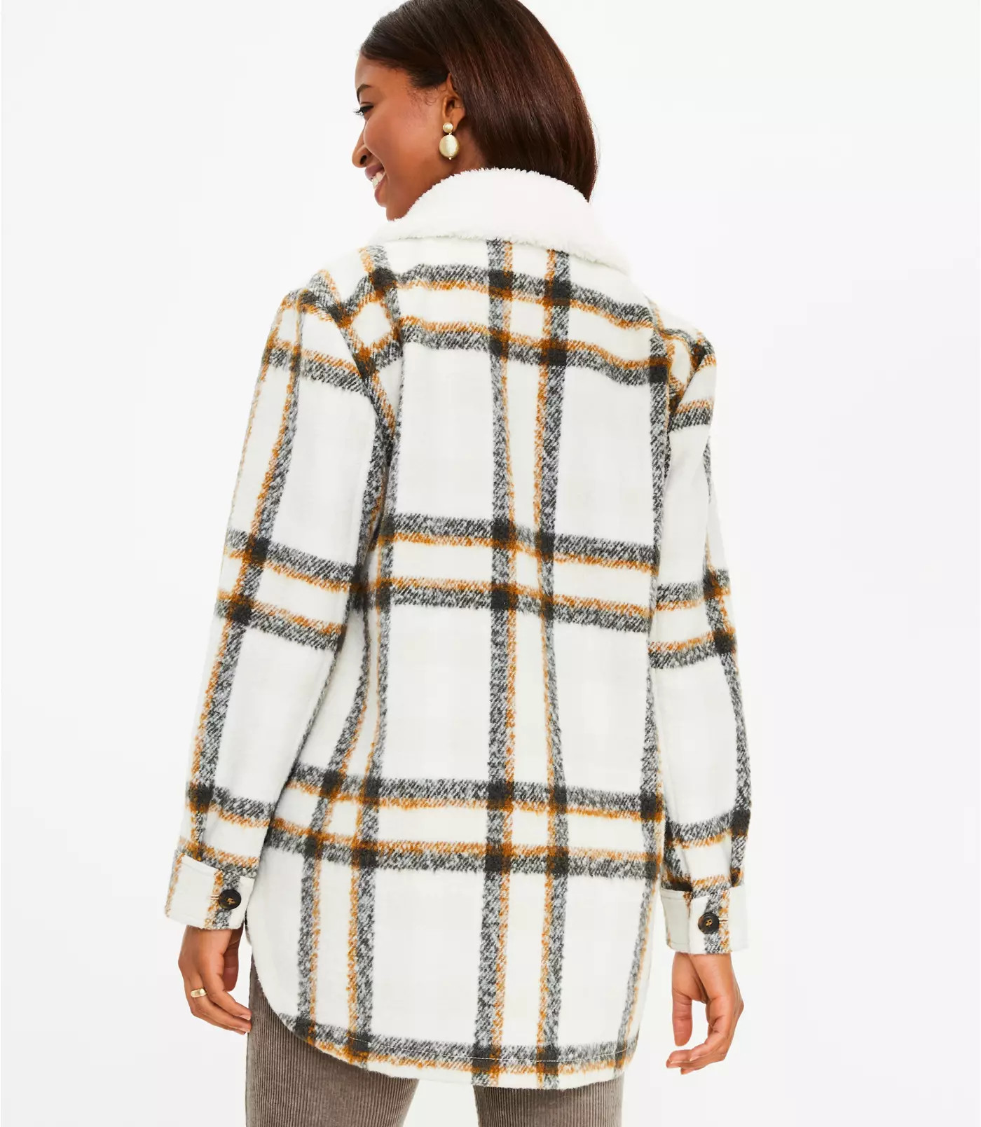 Plaid Shirt Jacket | LOFT