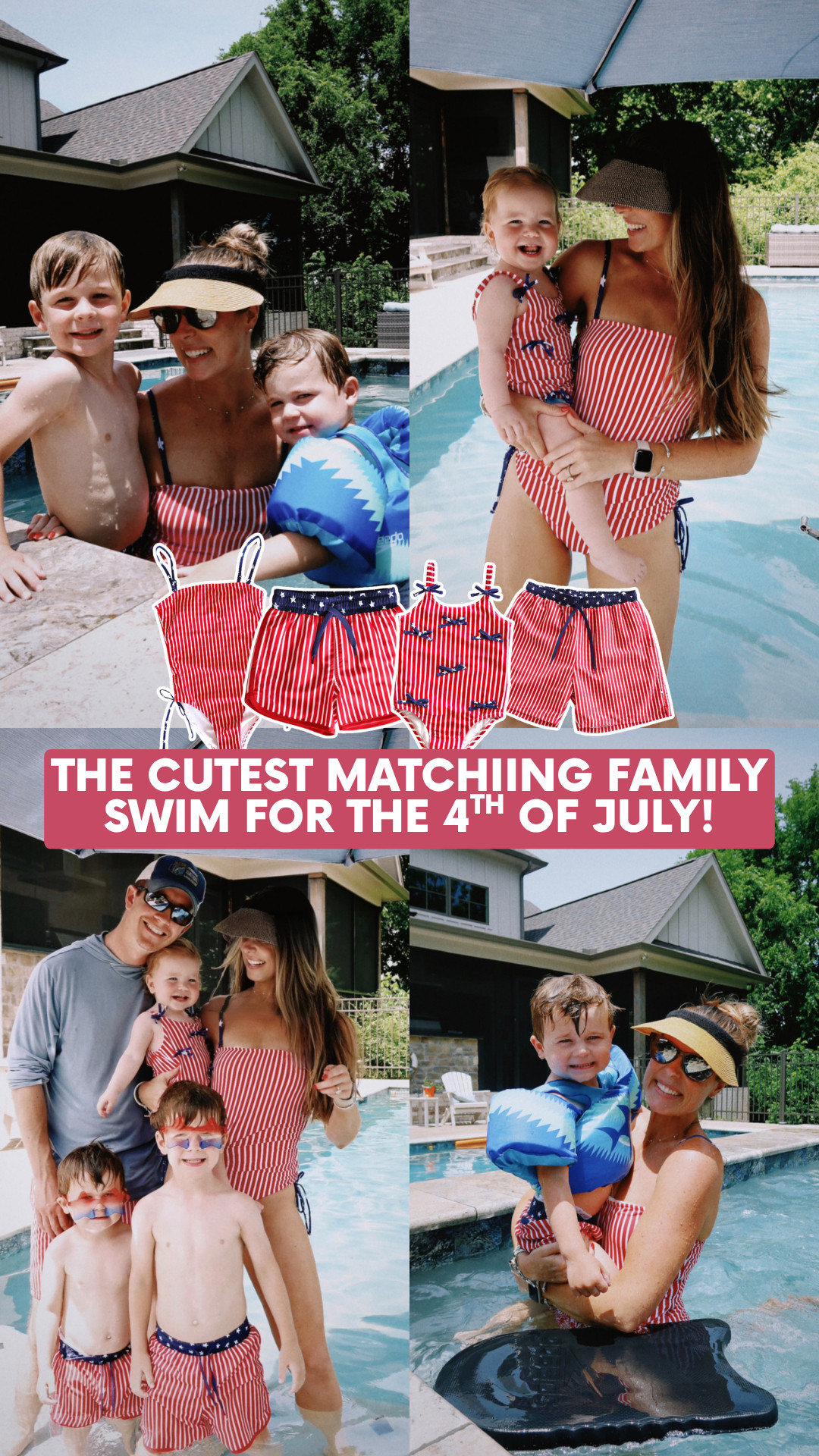 We wore these matching swimsuits for Memorial Day and will so be rewearing them for the 4th! So cute and fit TTS! I'm wearing a S!🩵🇺🇸

matching family swim, holiday swimwear, 4th of july swim, baby swimwear, kids swimwear

#LTKSwim #LTKBaby #LTKKids
