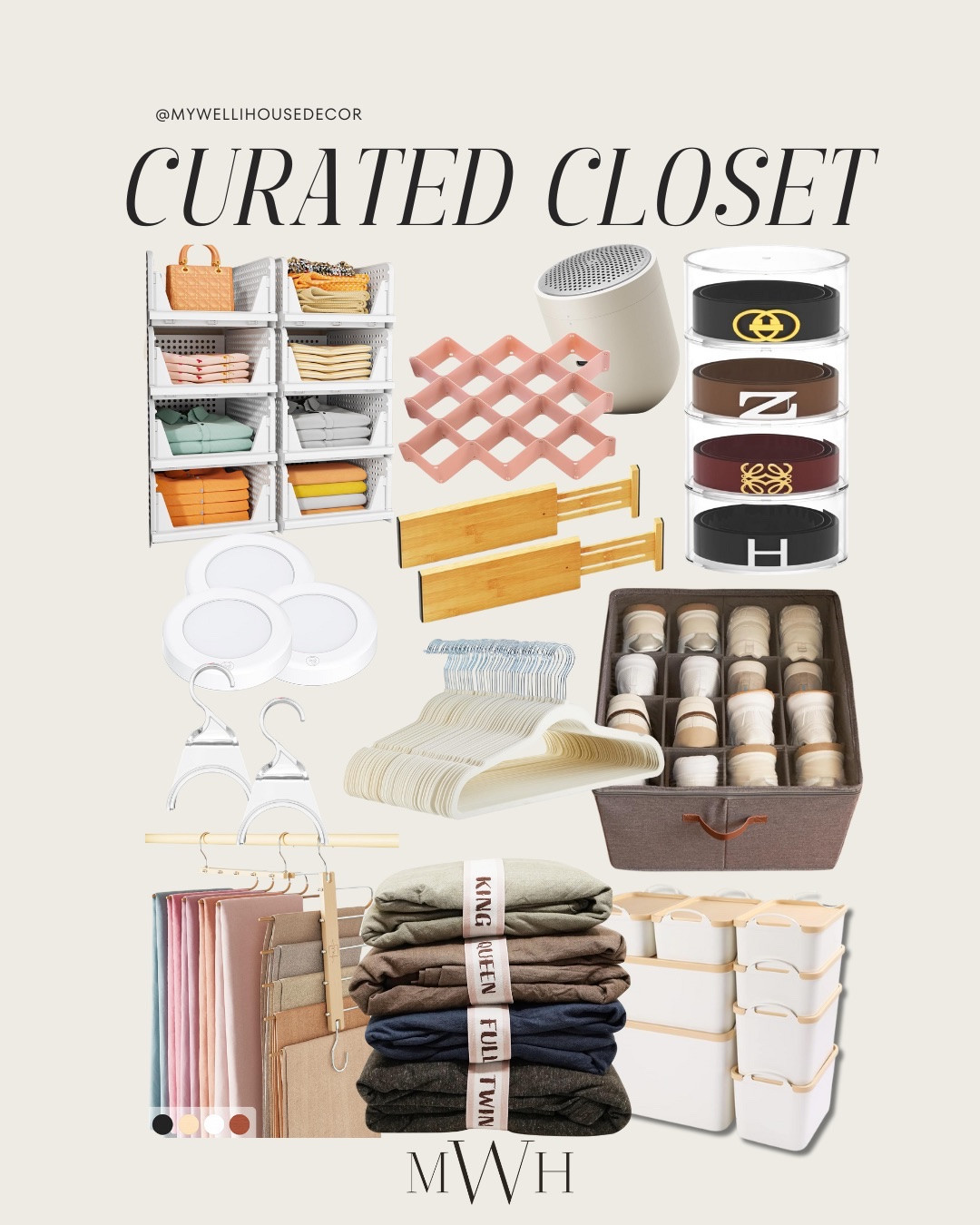 Curate your dream closet with these Amazon essentials! ✨ From velvet hangers to bamboo dividers and smart storage bins, these are my go-to finds for a perfectly organized space. 🧺

#LTKhome #closetorganization #amazonfinds #organizedhome #amazonhome #closetgoals #homeorganization #ltkit

#LTKHome #LTKSaleAlert #LTKdayinmylife