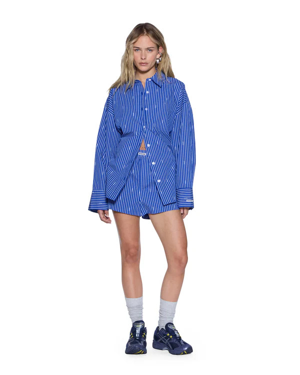 Womens Boxer Shorts Cobalt Stripe Walkshorts  | Ksubi ++ | Ksubi (US)