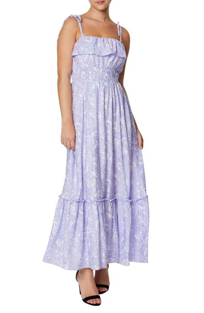 Paisley Print Smocked Waist Maxi Dress | Nordstrom Rack
