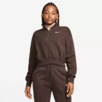 Nike Women's Sportswear Phoenix Fleece Oversized 1/2-Zip Crop Sweatshirt | DICK'S Sporting Goods