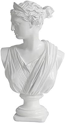 MMEXPER Classic Resin Statue White Sculpture Figurine for Home Decor Sketch Crafts, Women | Amazon (US)