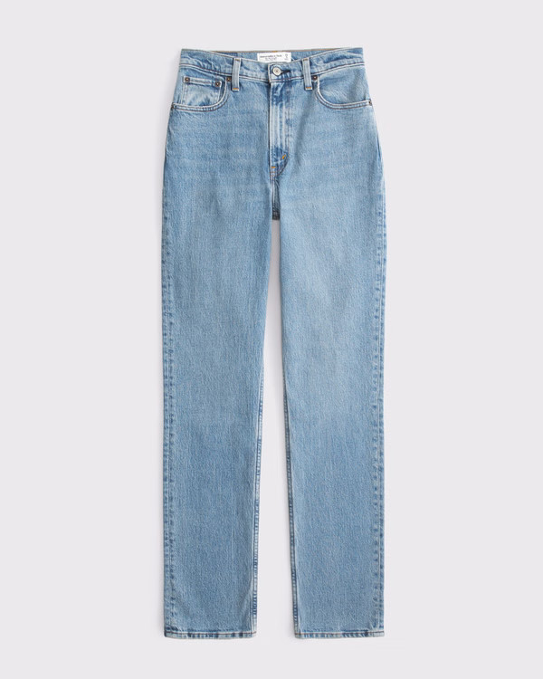 Curve Love Ultra High Rise 90s Straight Jean | Abercrombie & Fitch (US)