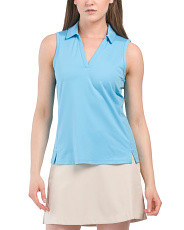 V-neck Notch Polo Tank | Marshalls