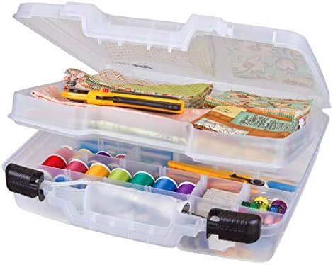 ArtBin 6971AB Quik View DEEP Base W/Taupe LATCHES Portable Art & Craft Organizer with Handle [1] ... | Amazon (US)