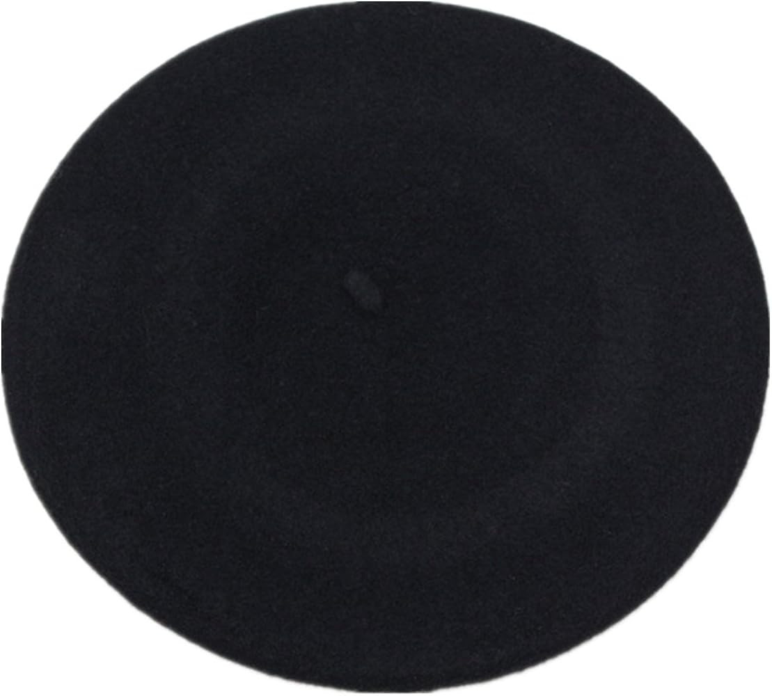 Women's Wool Solid Color Classic French Beret Beanie Hat | Amazon (US)
