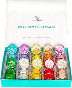 BodyRestore Shower Steamers Gift Set - 30 Aromatherapy Bombs for Women, Variety Pack of 10 Unique... | Amazon (US)