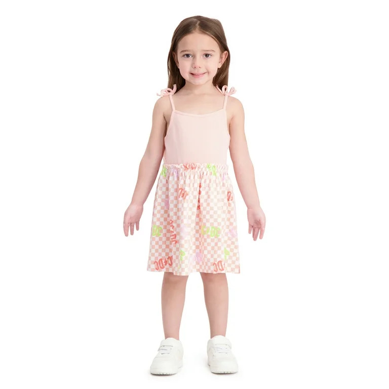 AC/DC Toddler Girl 3 Piece Dress and Short Set Bundle, Sizes 12 Months-5T | Walmart (US)