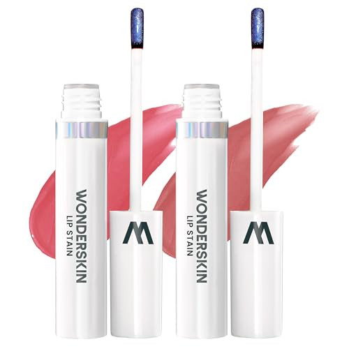 Wonderskin Wonder Blading Lip Stain Peel Off Masque - Long Lasting, Waterproof and Transfer Proof Pink Lip Tint, Matte Finish Peel Off Makeup (Romance + Whimsical Masque) | Amazon (US)