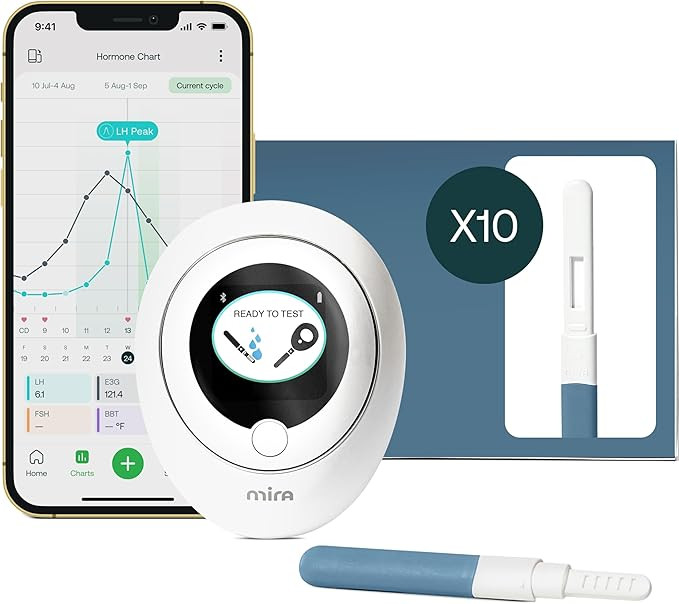 Mira Plus Fertility Monitor & Ovulation Test Kit for Women, Track LH, E3G Hormone Levels, Digital... | Amazon (US)