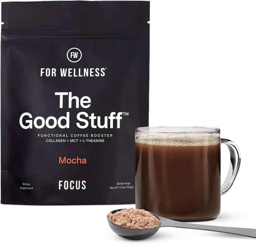 For Wellness The Good Stuff Focus | Healthy Mocha Coffee Creamer Powder with Collagen, MCT Oil & ... | Amazon (US)