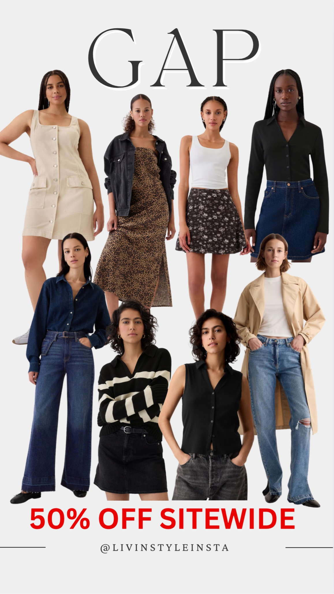 Gap has 50% sitewide including new arrivals and sale! So many great staple items. Jeans, jean jacket, skirts and sweaters.

#LTKWorkwear #LTKSaleAlert #LTKStyleTip