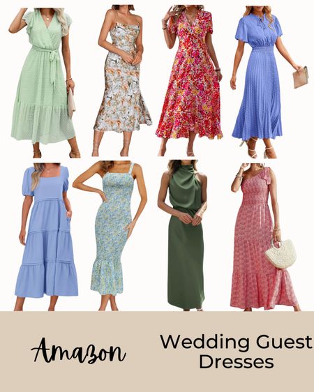 Amazon wedding guest dresses, midi dresses, pink, floral, blue, green, satin, affordable fashion, spring dress, summer dress, graduation dresses 

#LTKfindsunder50 #LTKwedding #LTKstyletip