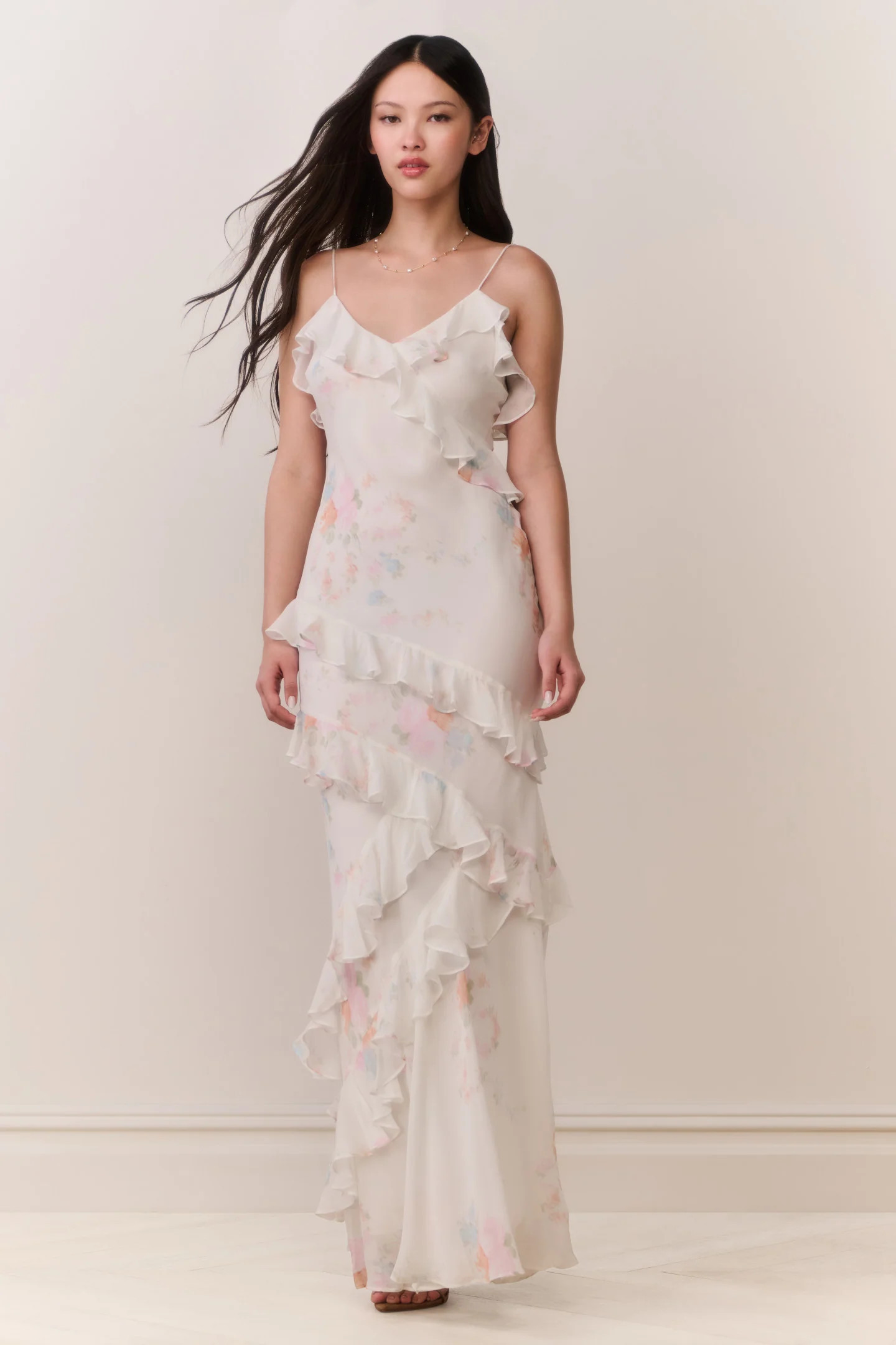 Rialto Floral Bow Print Maxi Dress CANDIED SUGAR / 6 | LoveShackFancy