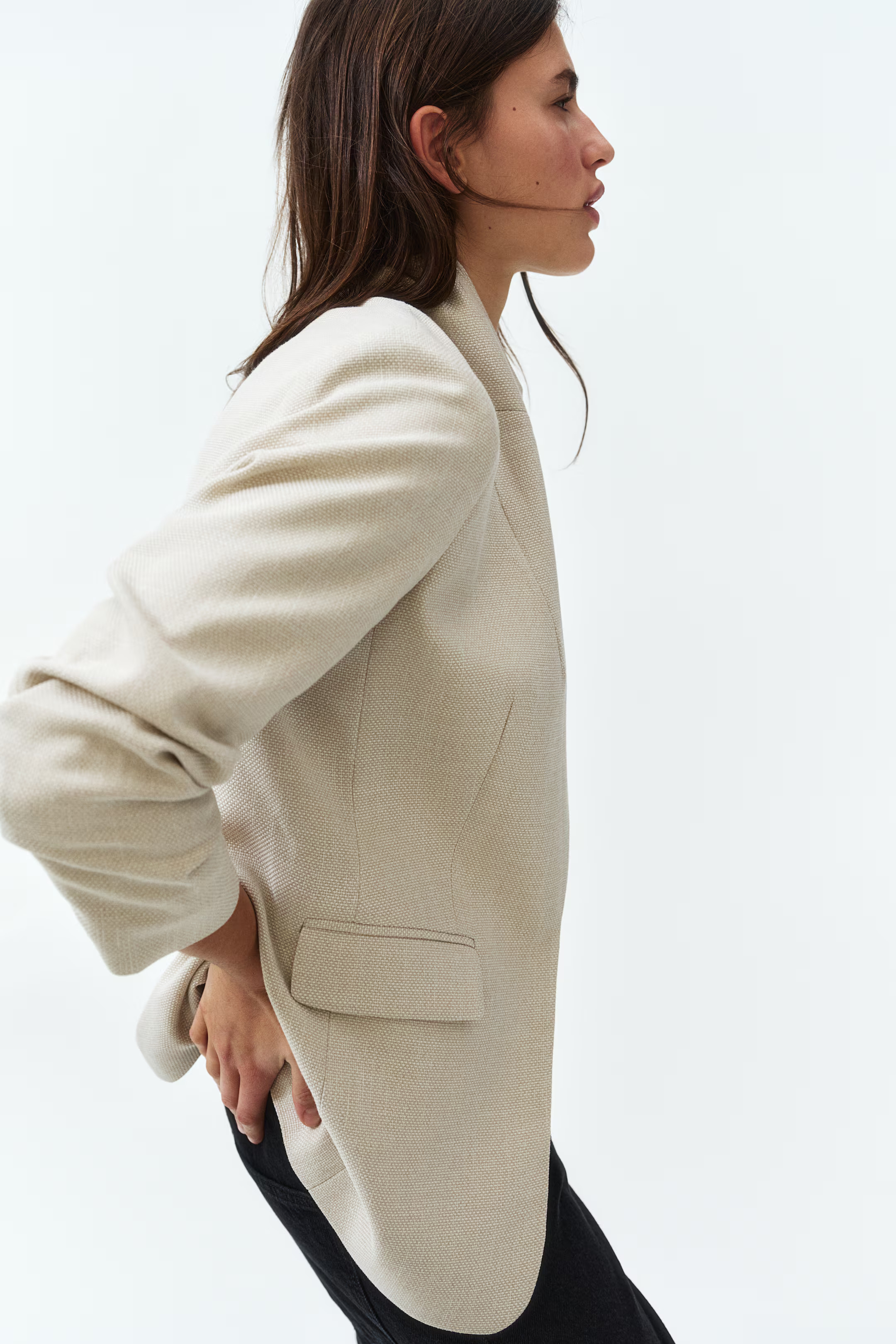 Gathered-sleeve Jacket | H&M (US + CA)