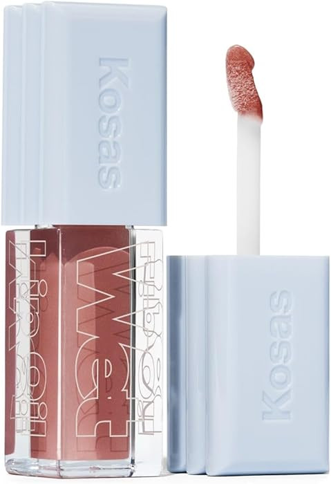 Kosas Wet Lip Oil Gloss - Hydrating Lip Plumping Treatment with Hyaluronic Acid & Peptides, Non-S... | Amazon (US)