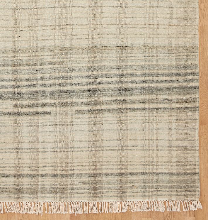 Plaid Dhurrie Flatweave Rug | Rejuvenation