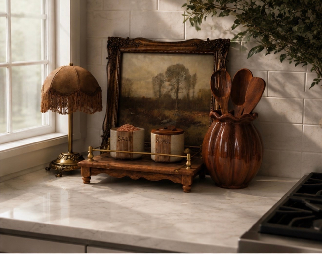The coziest little kitchen corner 🤎✨ I love mixing warm woods, vintage-inspired details + soft neutral tones to make everyday spaces feel collected and cozy. These finds are too good! #AmazonHome #KitchenDecor #FallHome #CozyHome #AmazonFinds

#LTKxWalmart

#LTKSaleAlert #LTKHome #LTKSeasonal