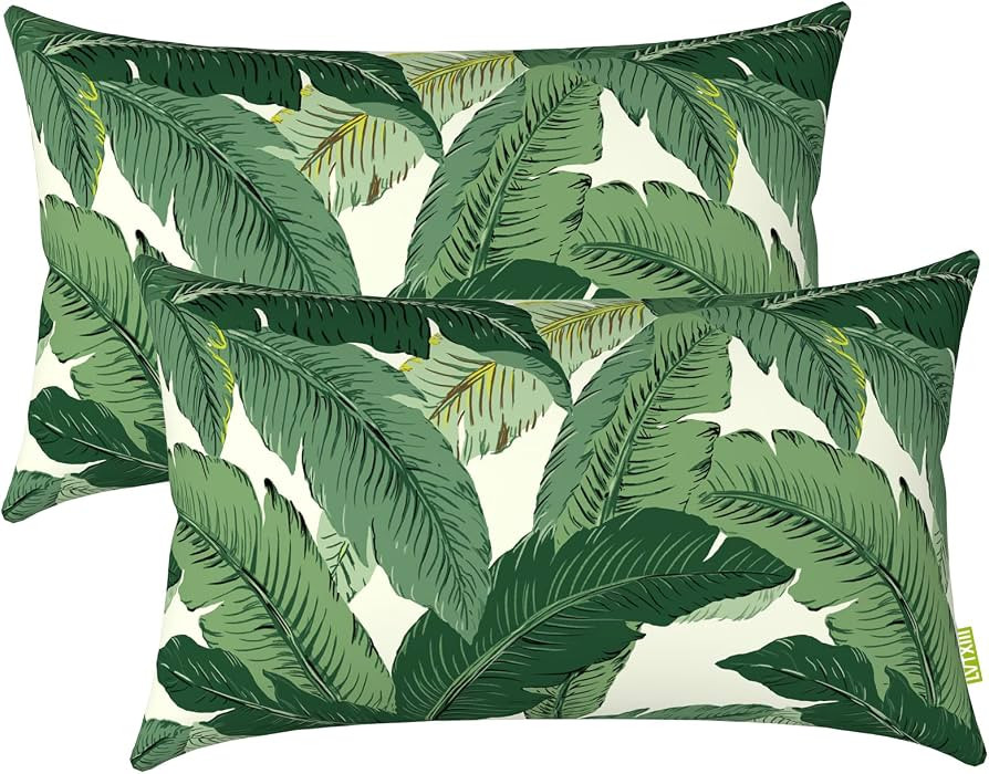 LVTXIII Outdoor Pillow Covers 12x20 Inch Fade Resistant Patio Lumbar Pillow Covers, All Weather T... | Amazon (US)
