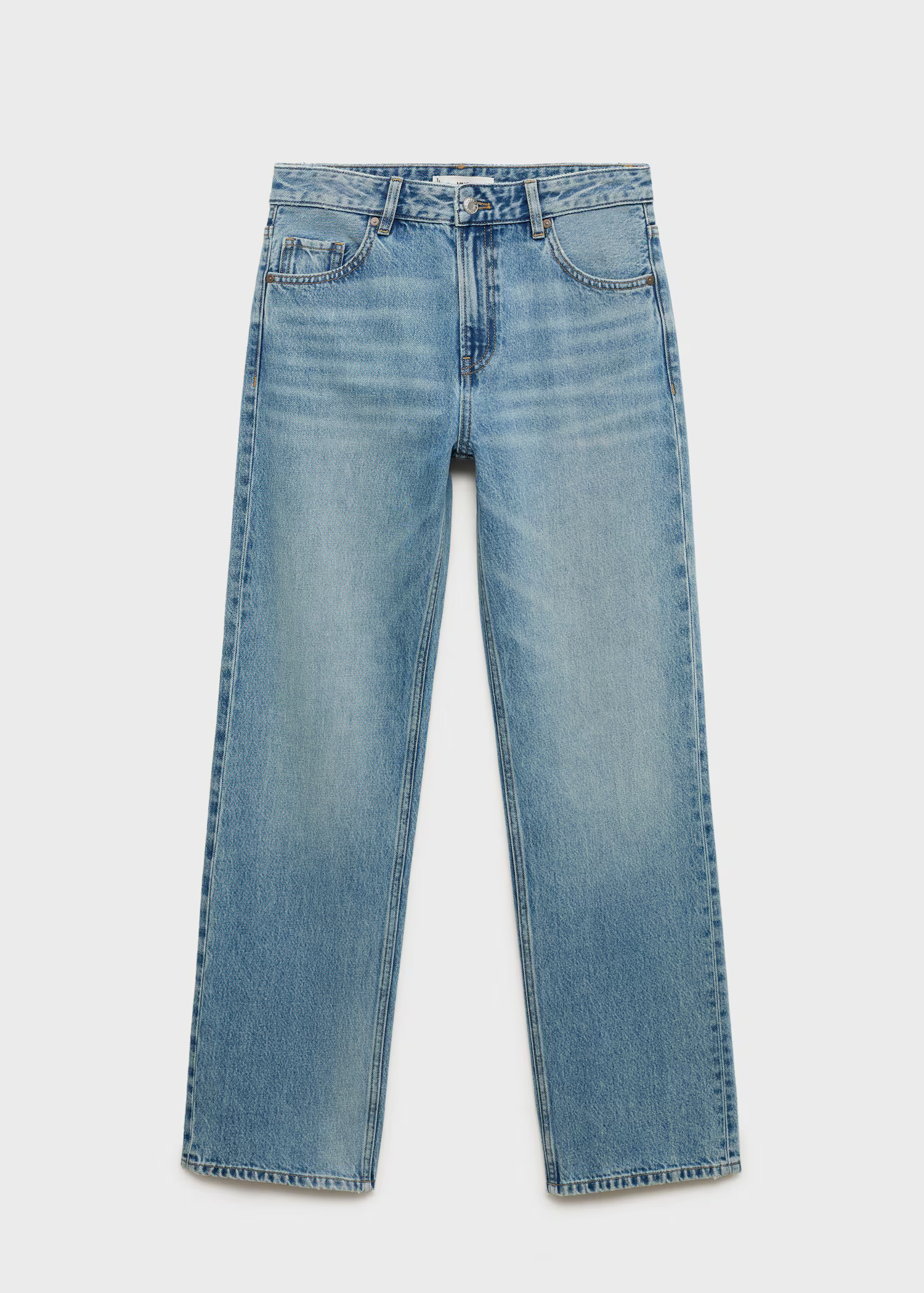 Miami straight-fit mid-rise jeans - Dames | MANGO Nederland | Mango EU