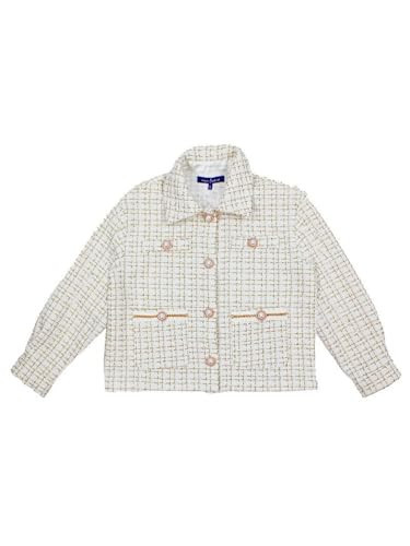 Simply Southern Ivory Tweed Jacket L | Amazon (US)