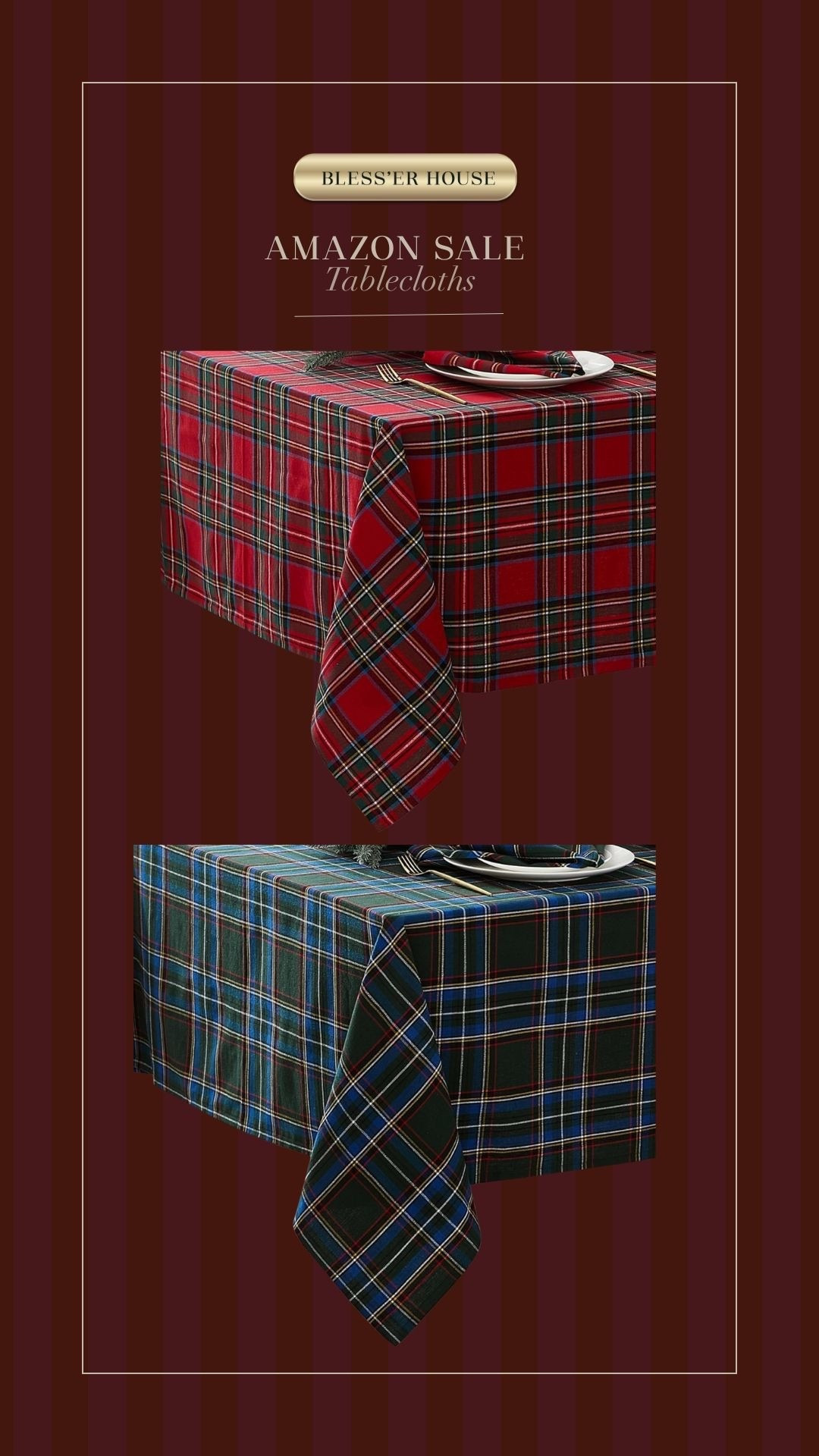 Found affordable tartan plaid tablecloths in all sizes

Tartan+Plaid+Ralph+Lauren 


#LTKHoliday