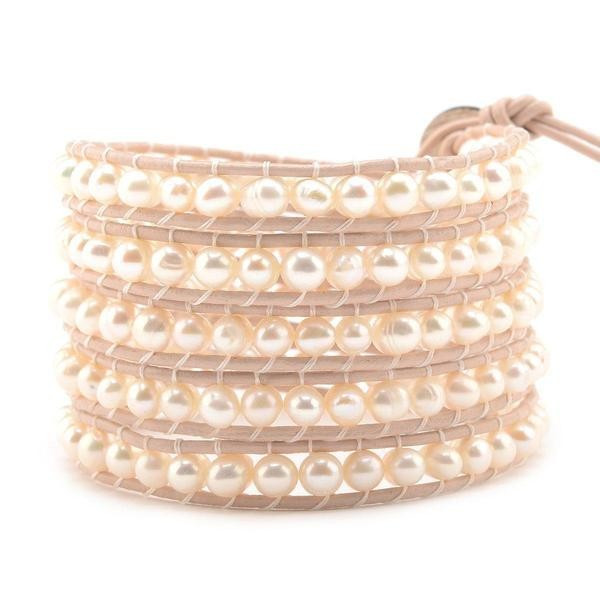 Freshwater Pearls on Mauve | Victoria Emerson