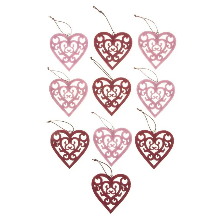 Valentine's Day Ornaments, Set of 10 | Walmart (US)