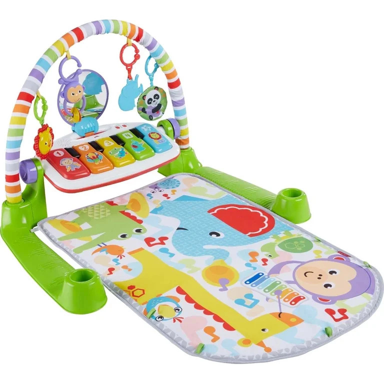 Fisher-Price Deluxe Kick & Play Removable Piano Gym, Green - Walmart.com | Walmart (US)