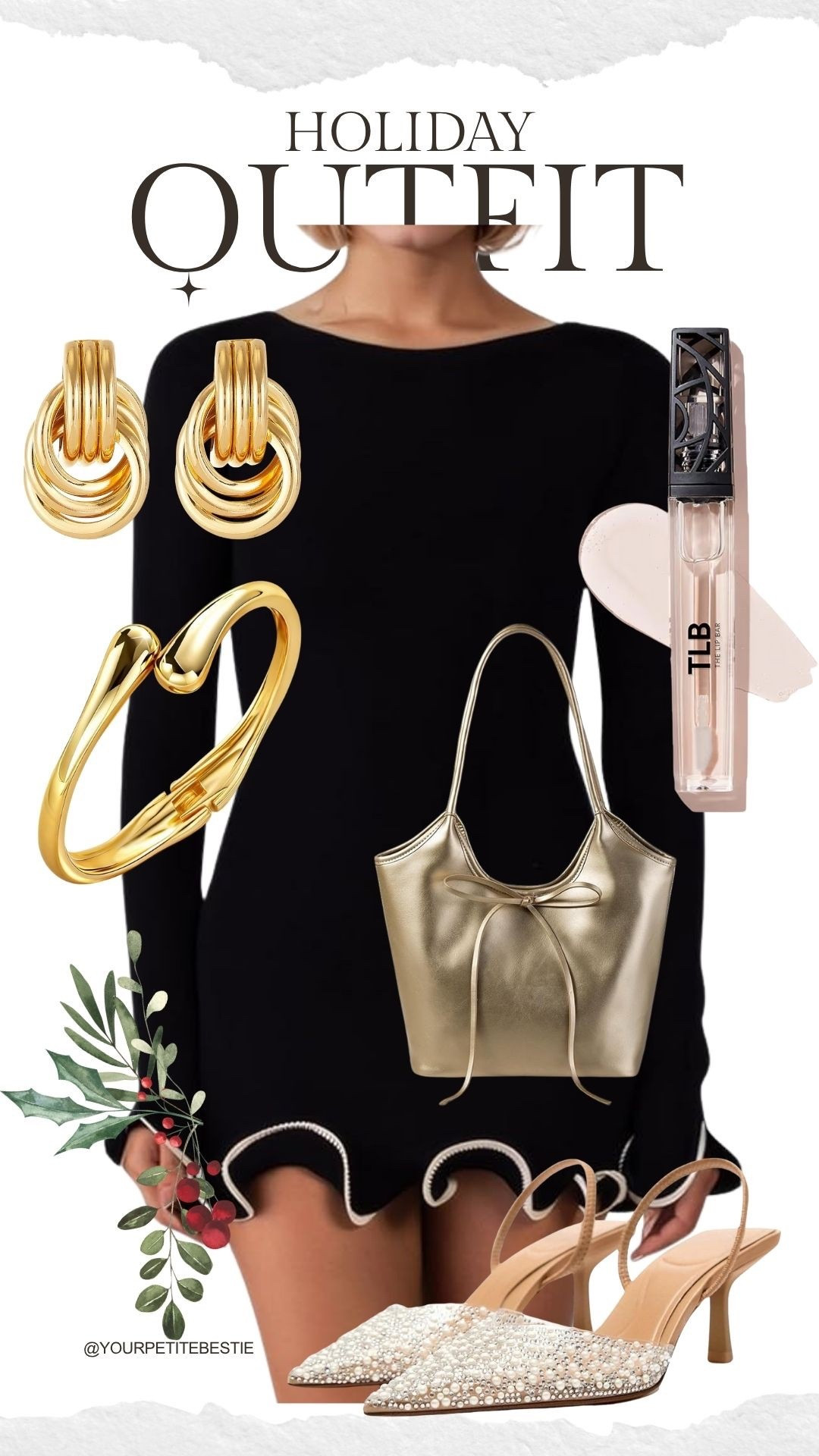 Holiday outfit that slays! 

Loving the elegant black dress! Date night, holiday dinner. Love it!!! Work holiday party!

#LTKPetite #LTKFindsUnder50 #LTKHoliday
