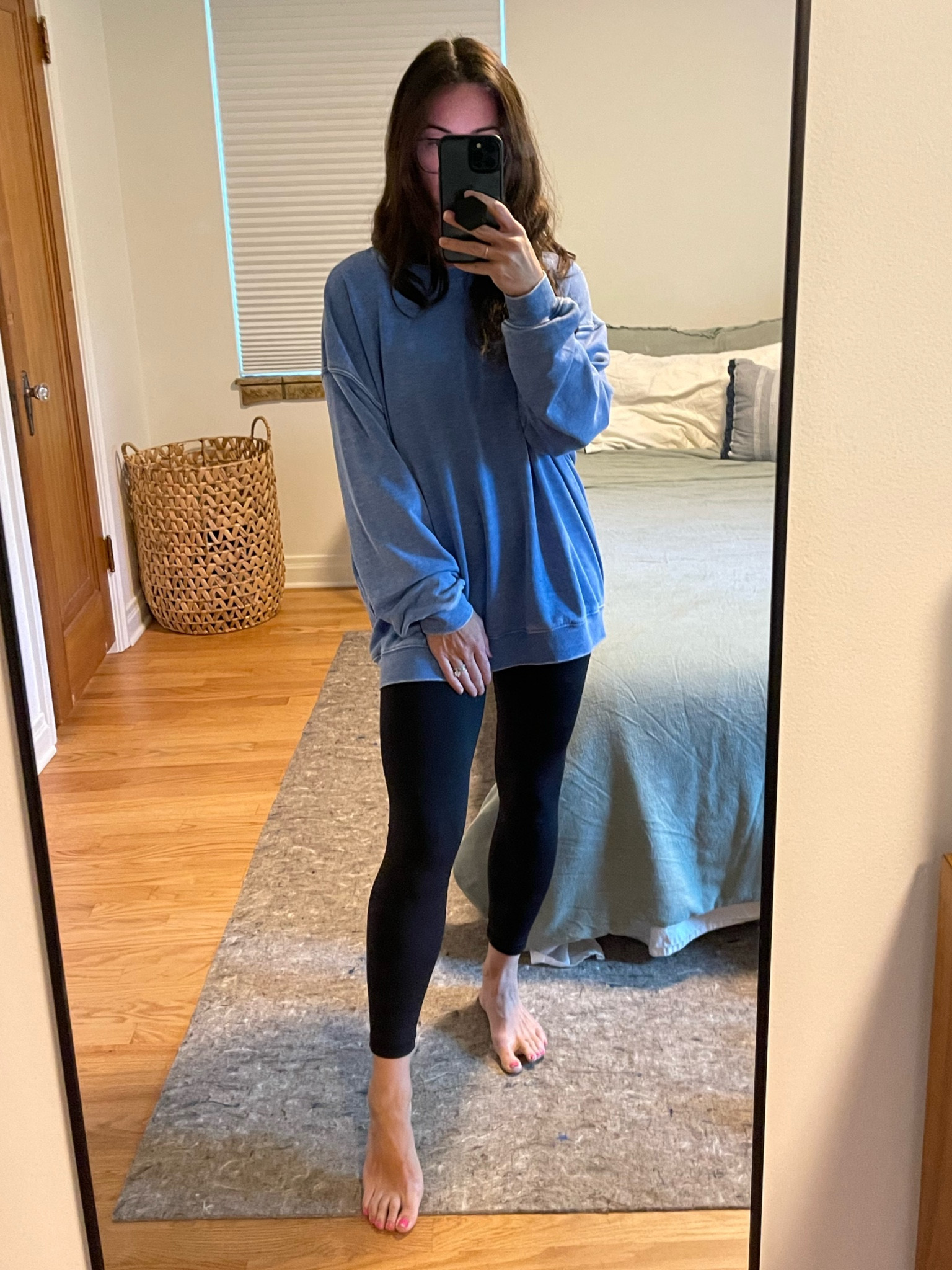 Sized way up in this sweatshirt - wearing XL + the leggings are currently 30% off!

#LTKSeasonal #LTKSale #LTKfindsunder50