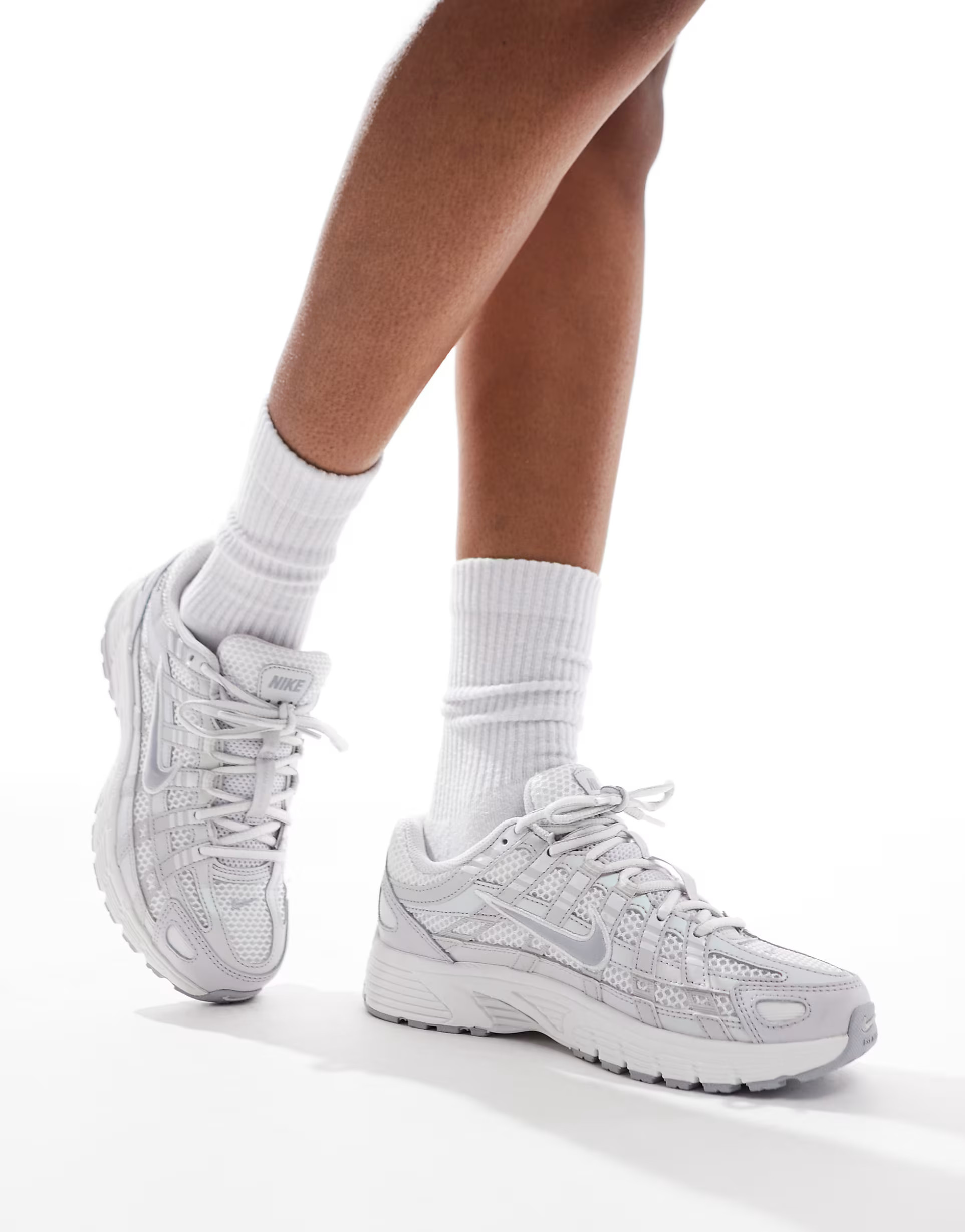 Nike P-6000 sneakers in white and gray | ASOS (Global)