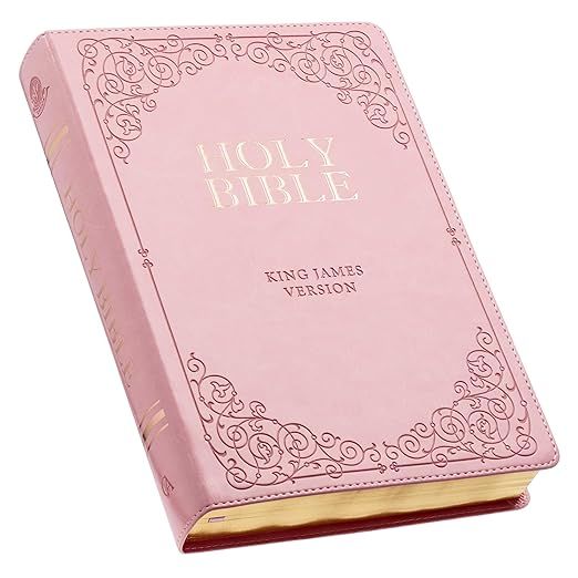 KJV Holy Bible, Giant Print Full-size Faux Leather Red Letter Edition - Thumb Index & Ribbon Mark... | Amazon (US)