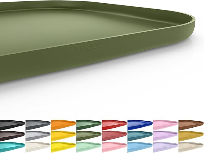 SMILOOL Silicone Pet Feeding Mat with Raised Edge for Food and Water, Dog Bowl Mats, Cat Bowls Pl... | Amazon (US)