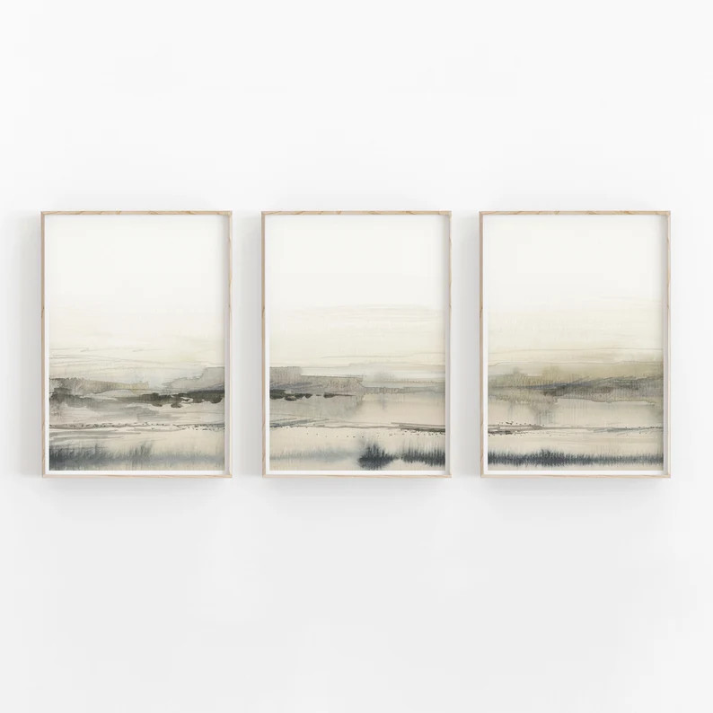 Beige Abstract Print Set of 3, Abstract Art, Printable Art, Abstract Painting, Modern Minimalist ... | Etsy (US)
