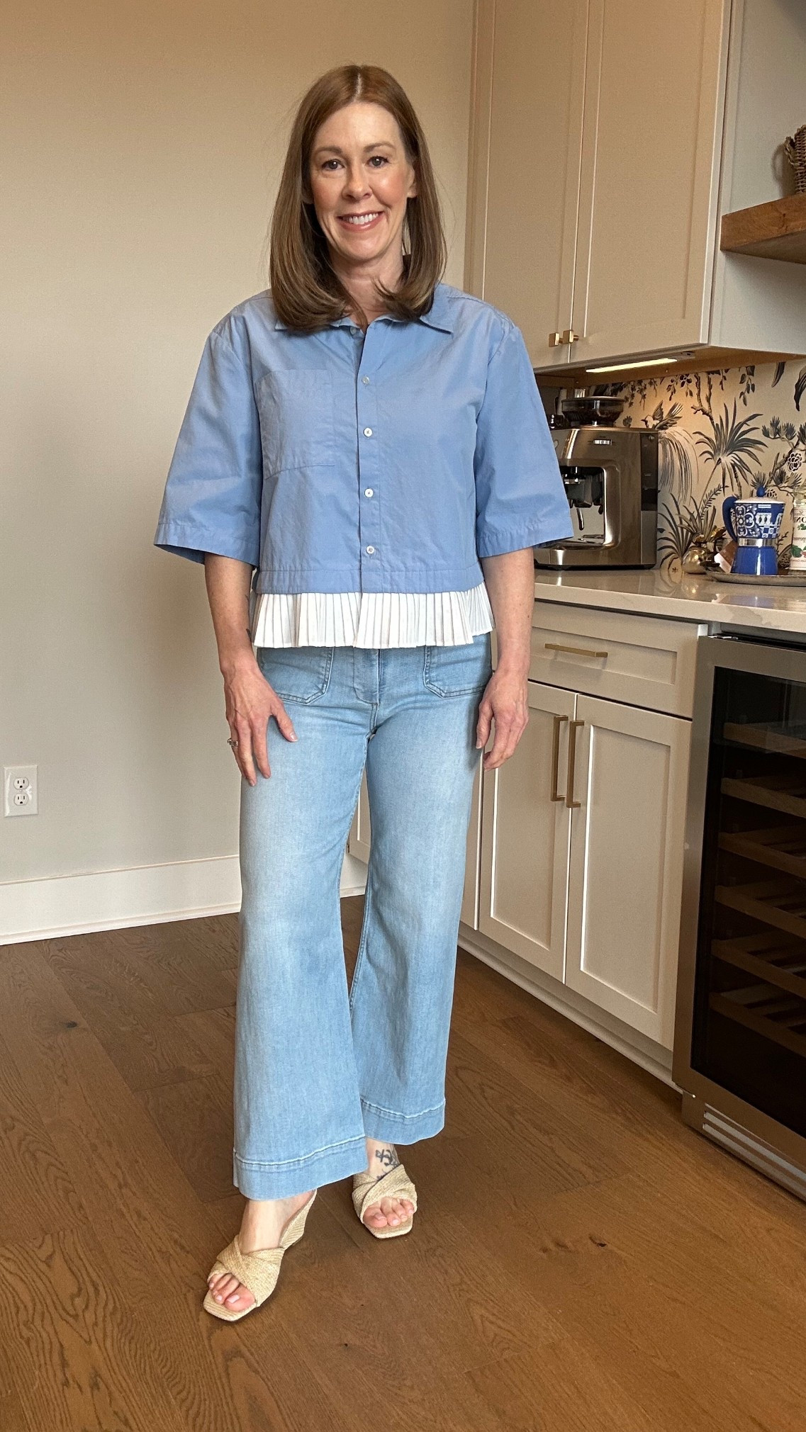 Anthropologie top size small
Colette jeans size 26 cropped length
#anthropologie

#LTKootd #LTKgrwm