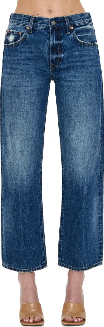 Lexi Distressed Crop Barrel Jeans | Nordstrom