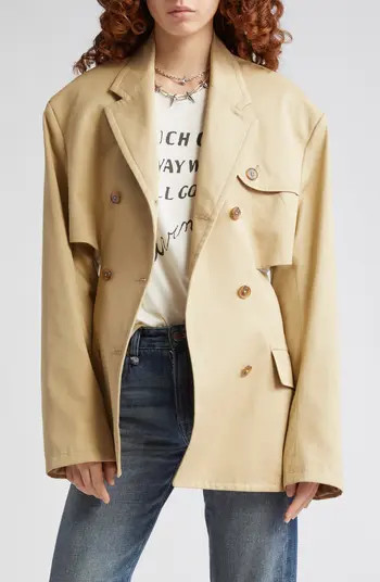 Open Back Double Breasted Blazer | Nordstrom