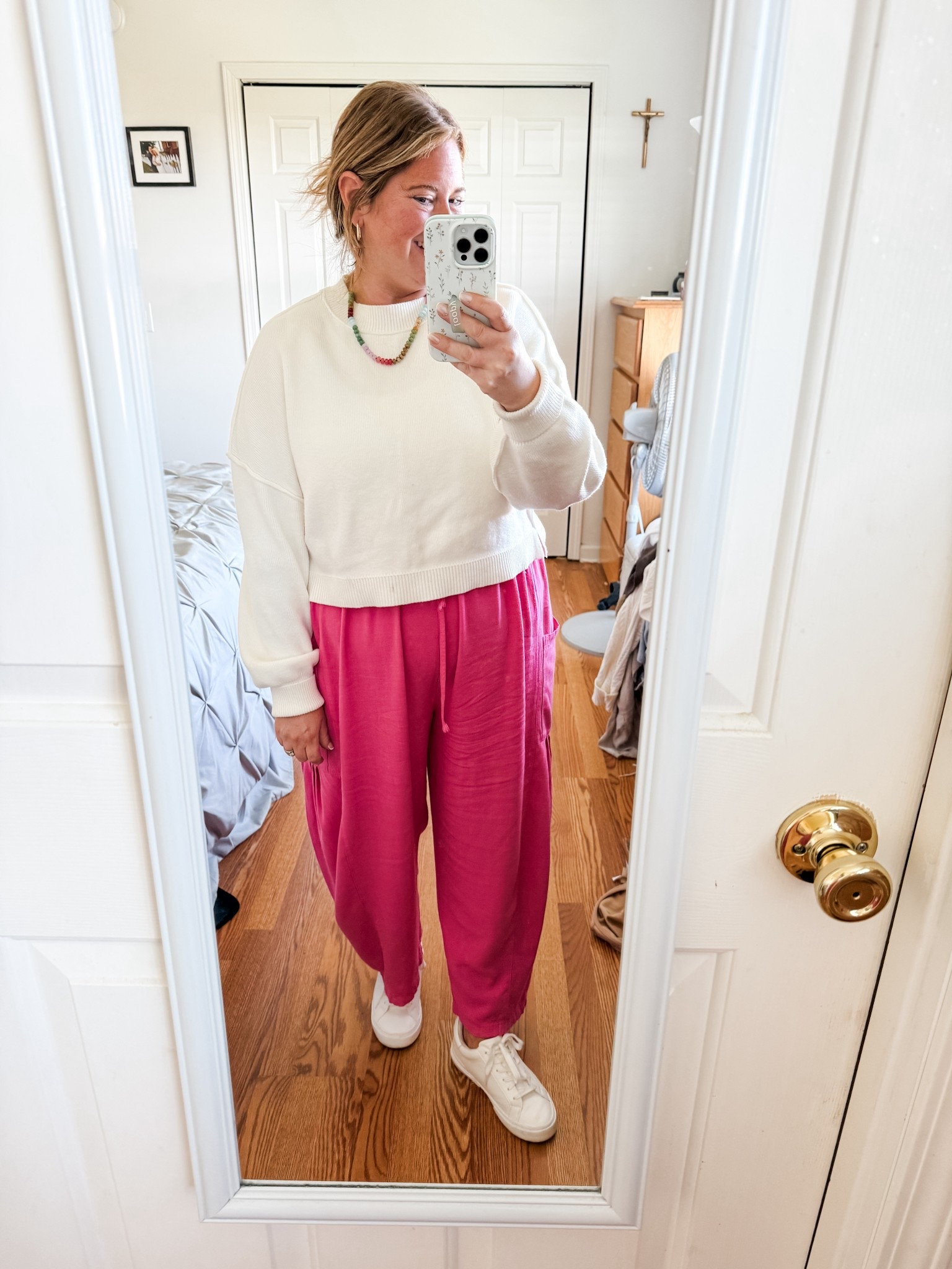 Teacher outfit! Large in pants (they run large) and an XL in sweater.  

#LTKMidsize #LTKFindsUnder50 #LTKCyberWeek