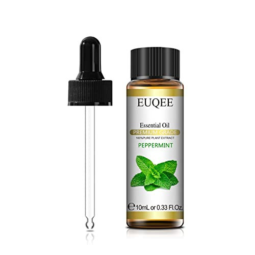 EUQEE Peppermint Essential Oil Pure Peppermint Oil Scents Essential Oils for Diffusers, Aromatherapy, Candle & Soap Making (0.33 oz/10 ml) | Amazon (US)