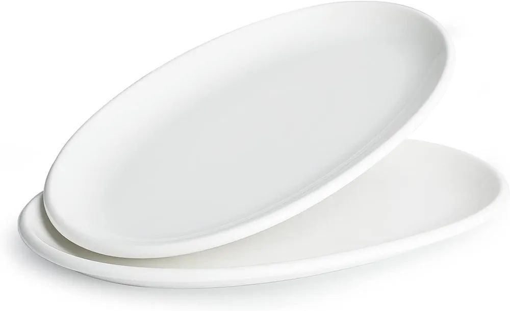 Sweese 749.101 Large Serving Platters, Ova Serving Platters White Porcelain Plate for Party, Larg... | Amazon (US)