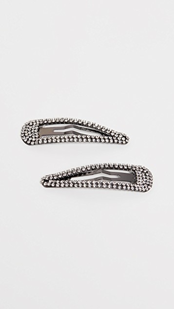 x Justine Marjan Rhinestone Snap Clips | Shopbop