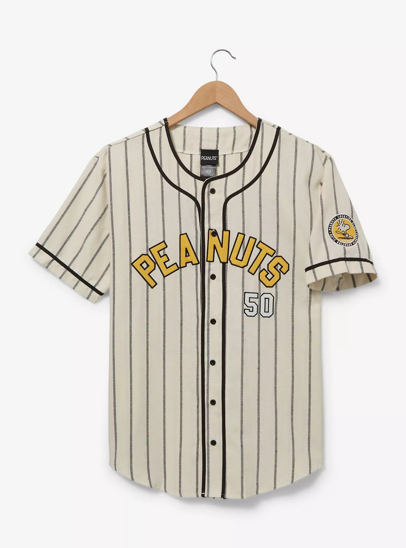 Peanuts Snoopy and Woodstock Striped Baseball Jersey | BoxLunch