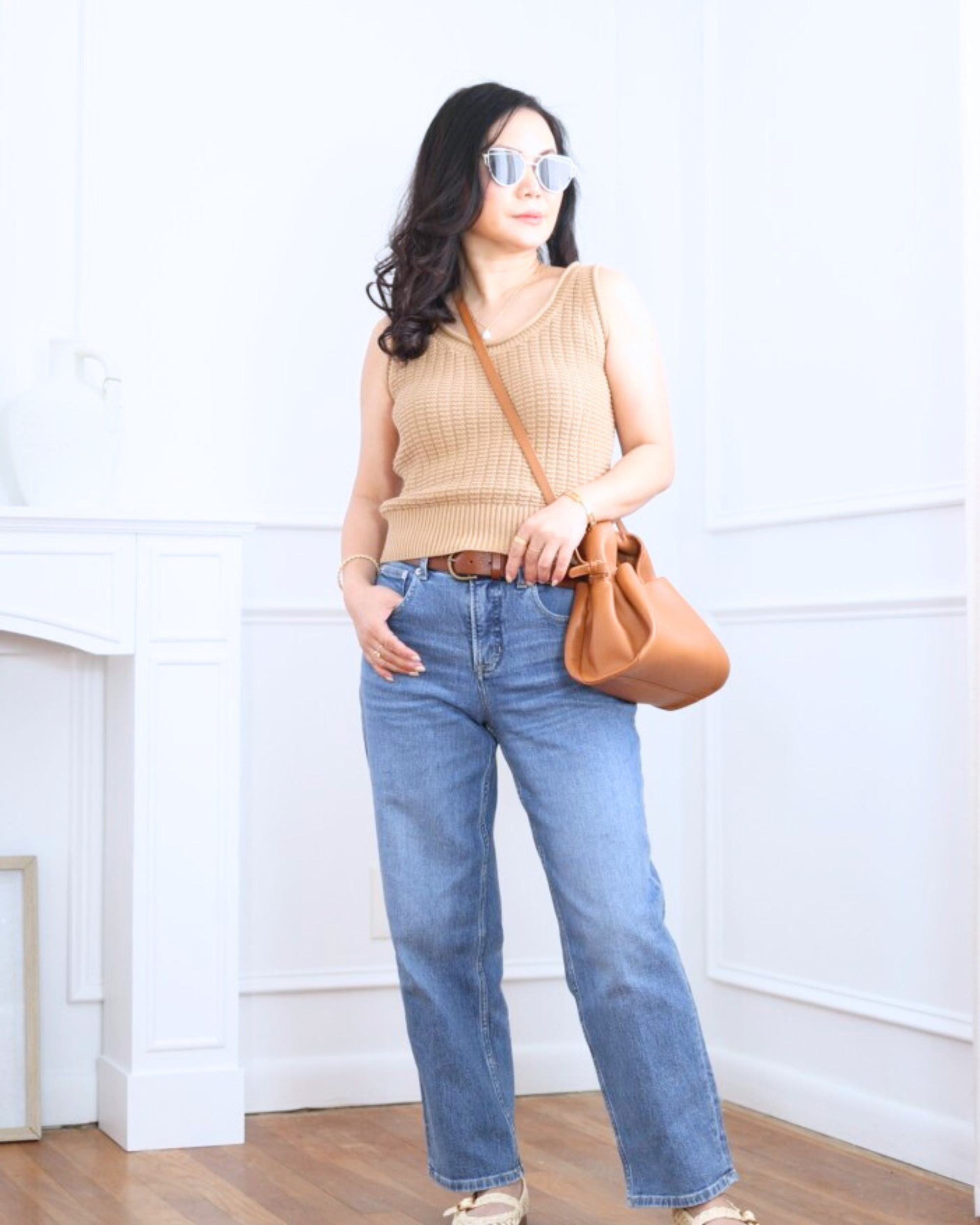 Sweater tank from Quince paired with Levi’s straight jeans and Mary Jane flats — simple, classic, and effortlessly put together for everyday wear. I’m 5’2, wearing size XS. 

#LTKootd #LTKOver40 #LTKPetite