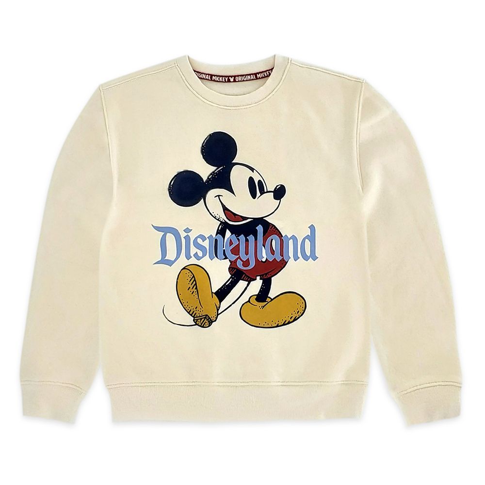 Mickey Mouse Classic Pullover Sweatshirt for Kids – Disneyland – Cream | shopDisney