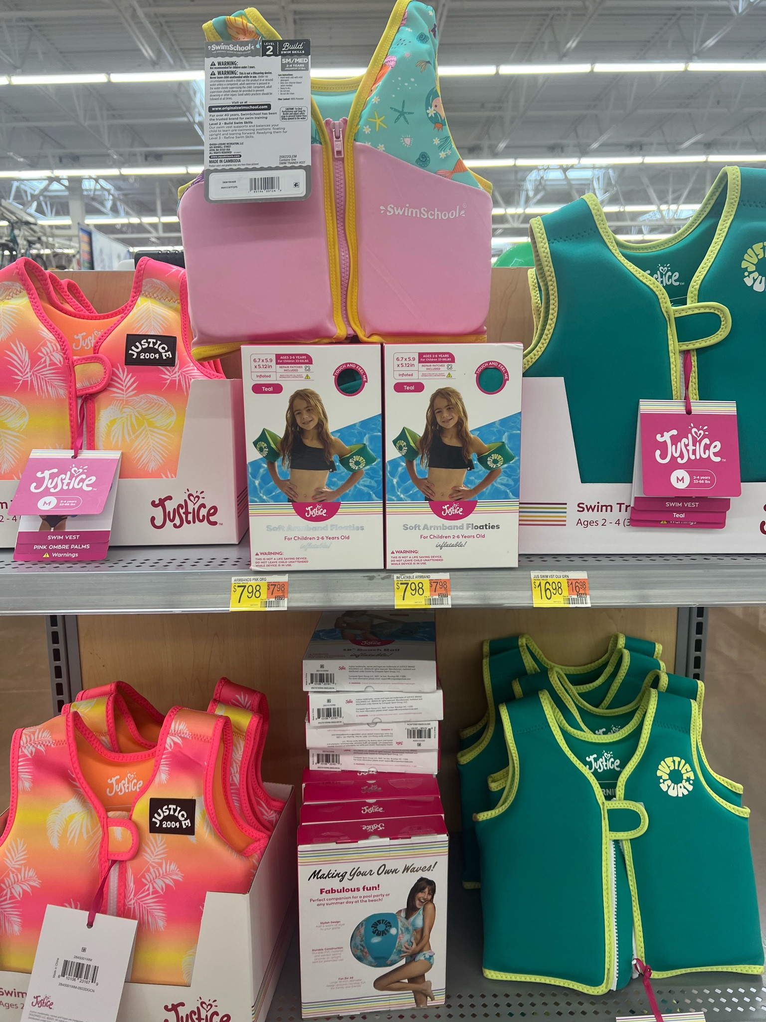 Cute life jacket vests from Walmart, similar to the sunny life brand but a justice version for girls!

#LTKSeasonal #LTKkids #LTKswim
